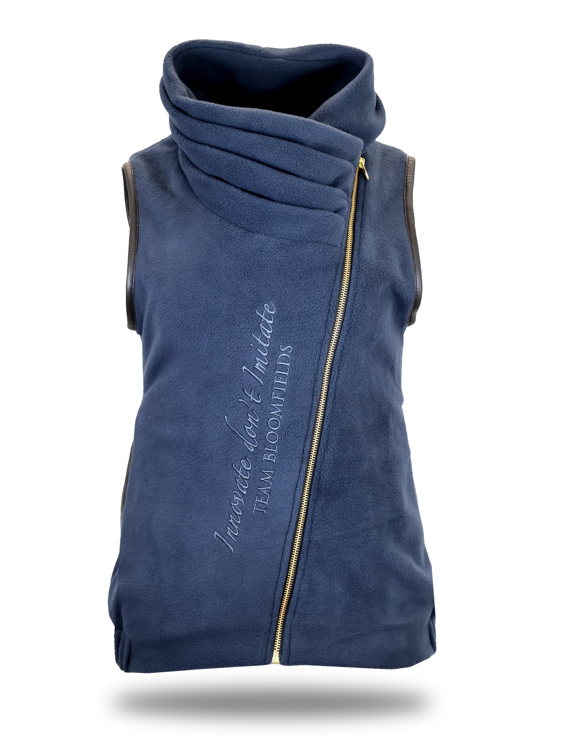 Kids Sienna Navy Country Fleece Gilet