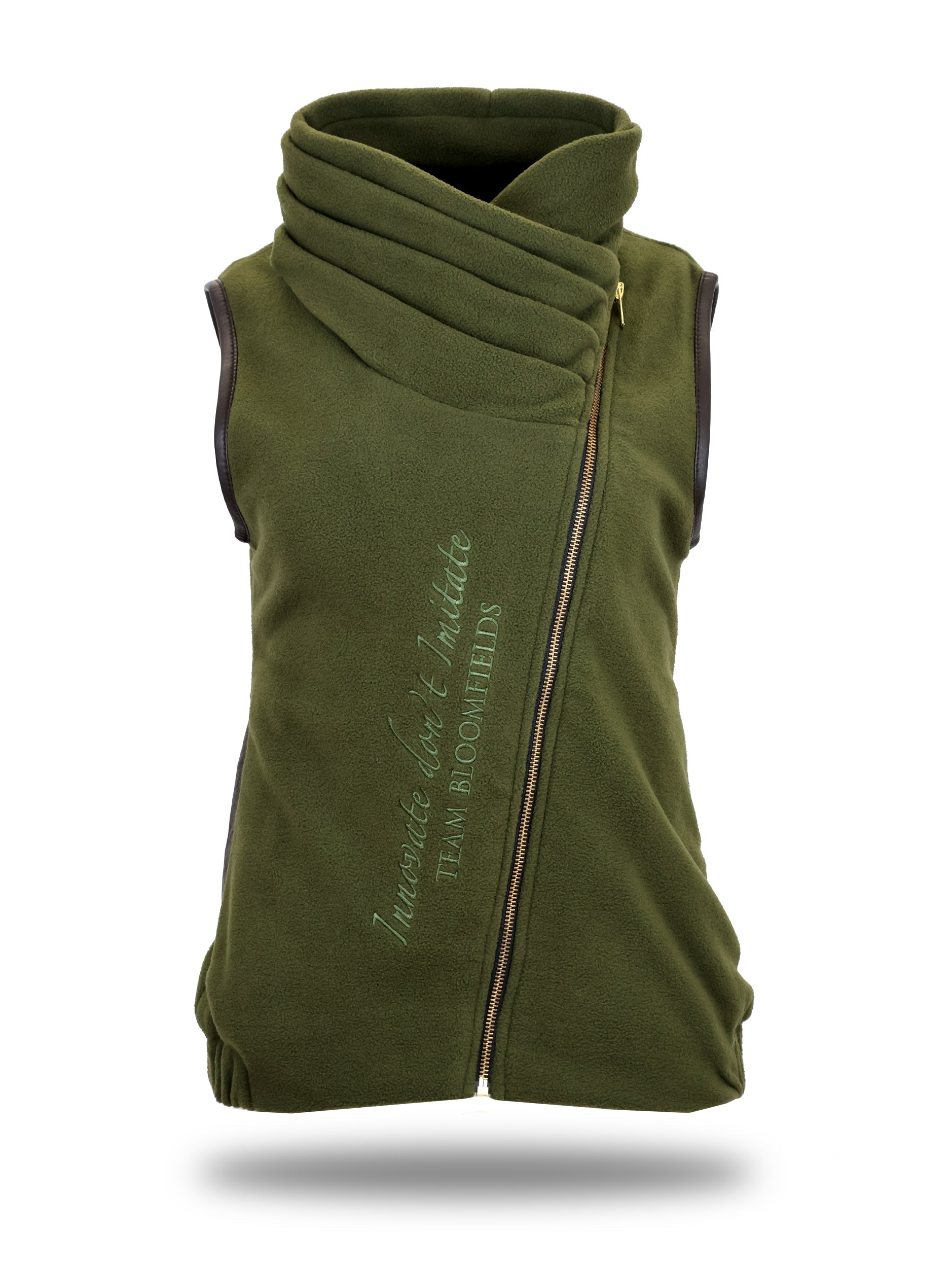 Kids Sienna Olive Country Fleece Gilet