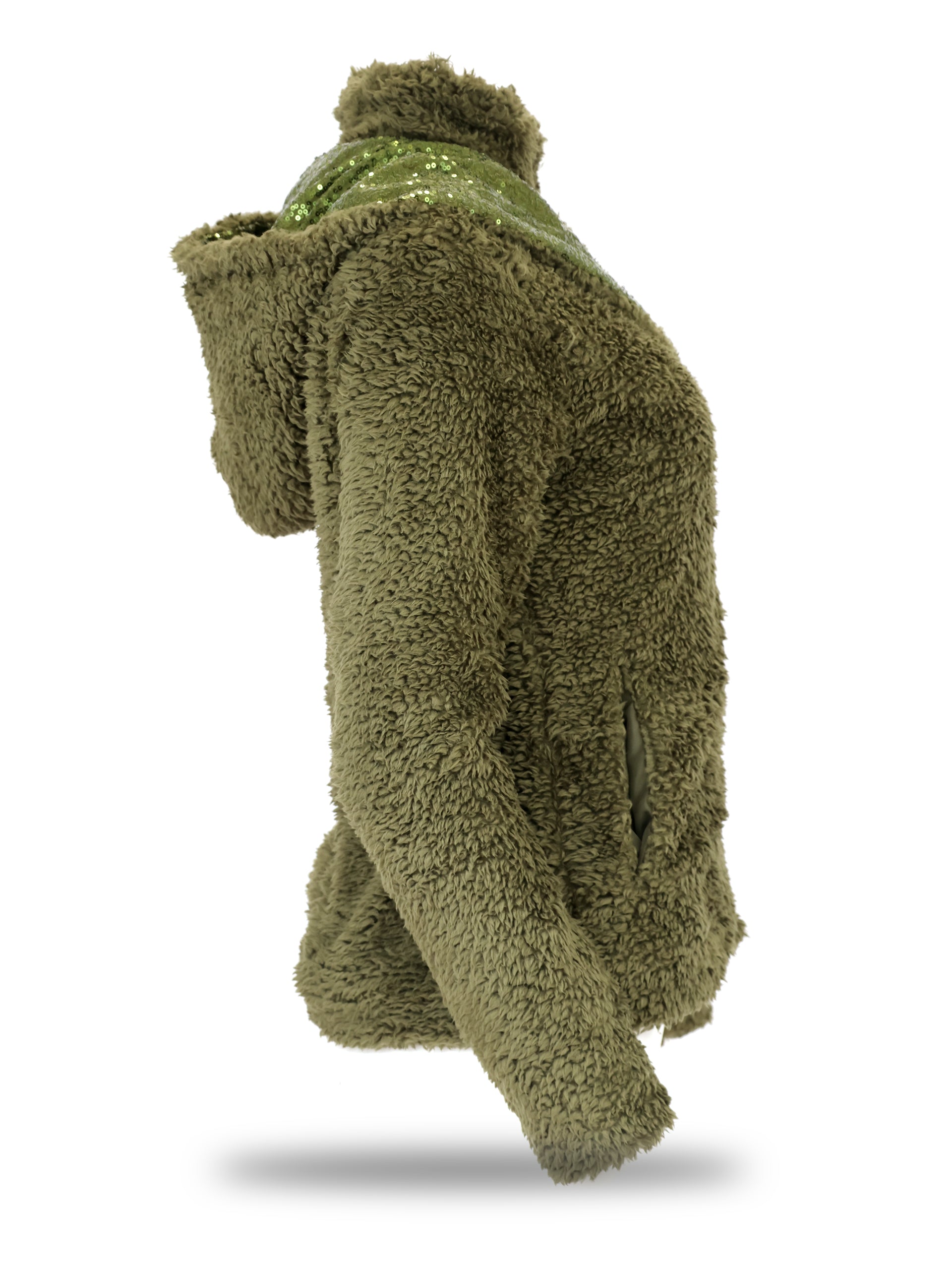 Kids Taggie Olive Double Collar Teddybear Fleece
