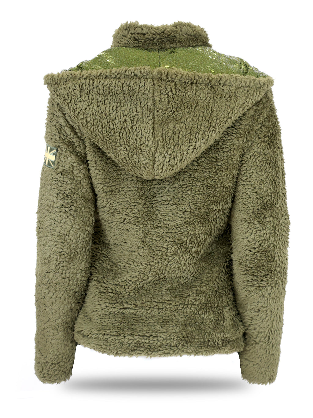 Kids Taggie Olive Double Collar Teddybear Fleece