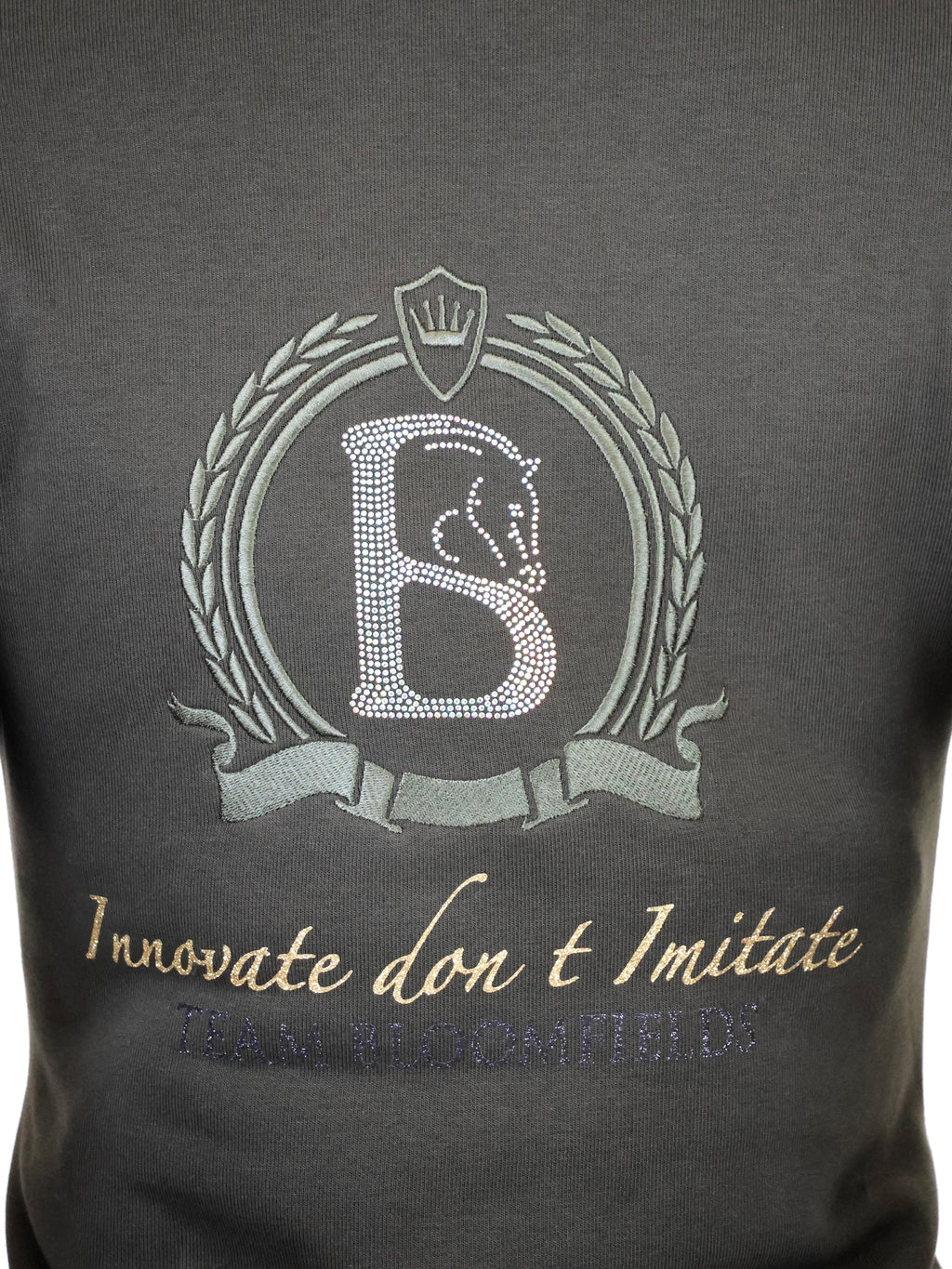 Kids Sade in Olive & Black Glitter & Quarter Zip Top
