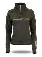 Sade in Olive With Black & Gold Glitter and Quarter Zip Top