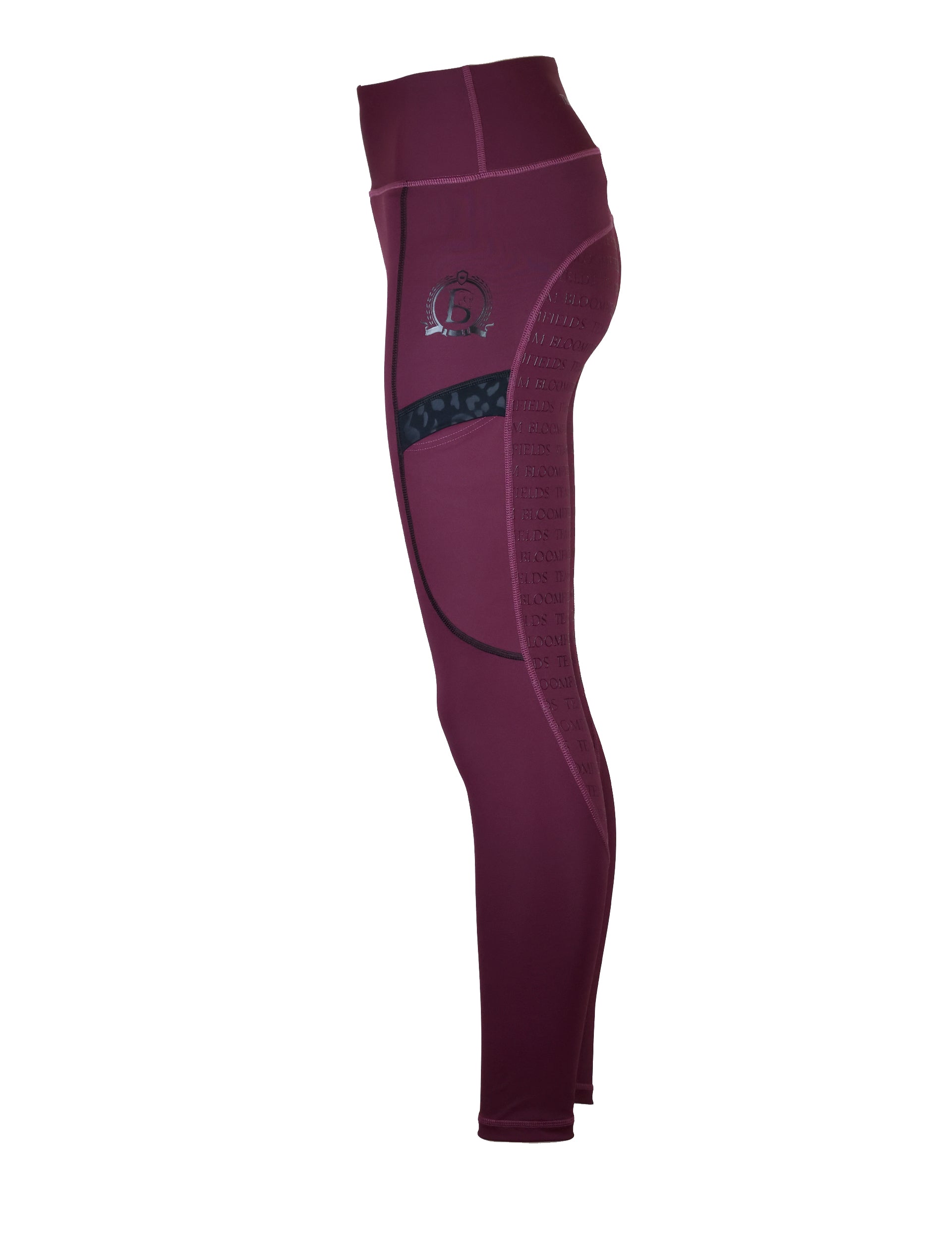 Kids Leonora Plum & Black Leggings
