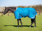 300g Turnout Rug With Detachable Neck - Turquoise