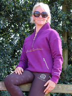 Vanessa V Neck Top In Plum