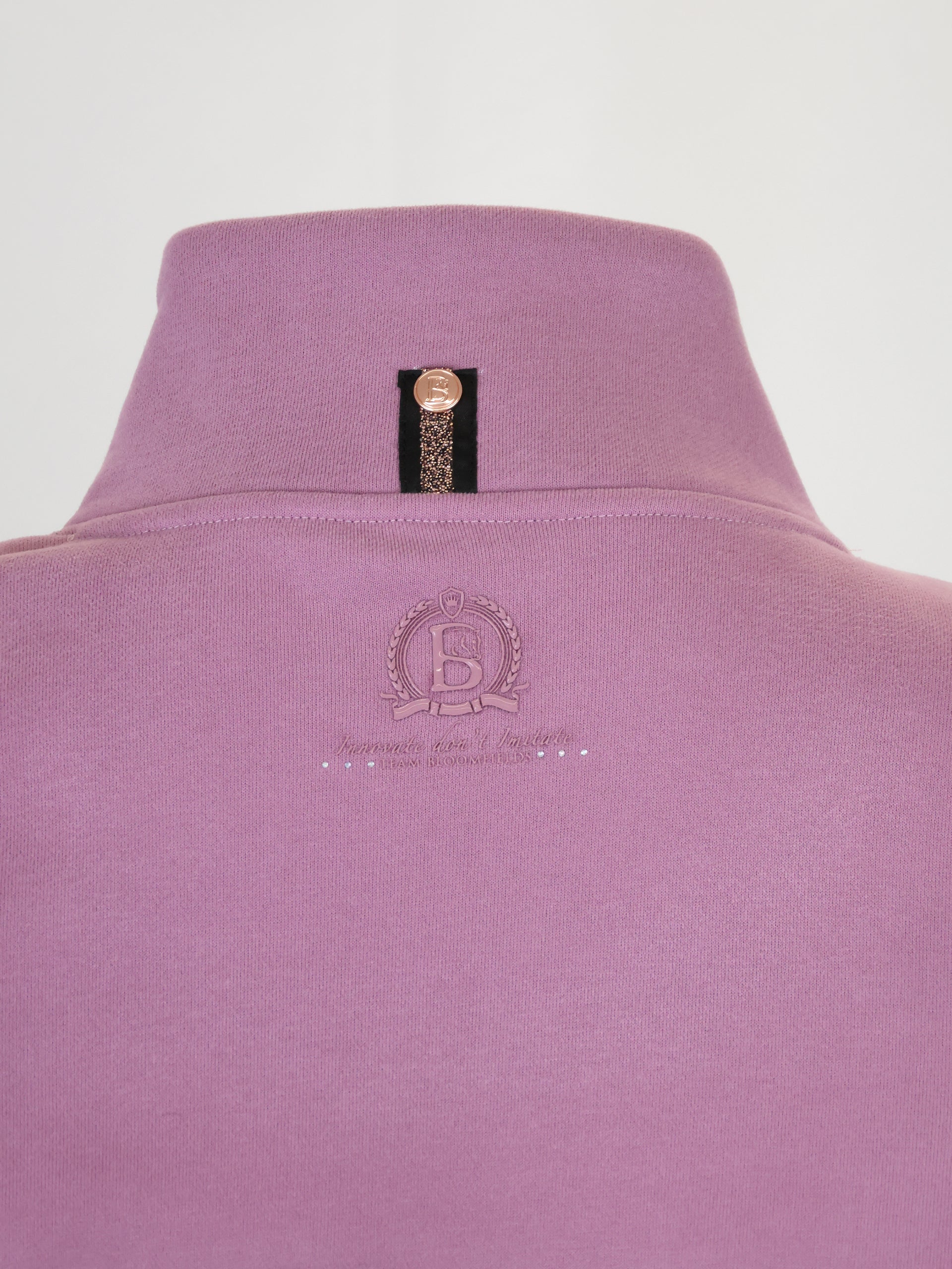 Vanessa V Neck Top In Tri-Colour Pink, Cream & Grey