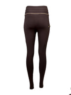 Kids Maya Chocolate Pleated Leggings