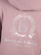 Amelia Heather Cross Necked Hoodie