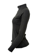 Chloe Black Crystal Base Layer With Long Sleeves