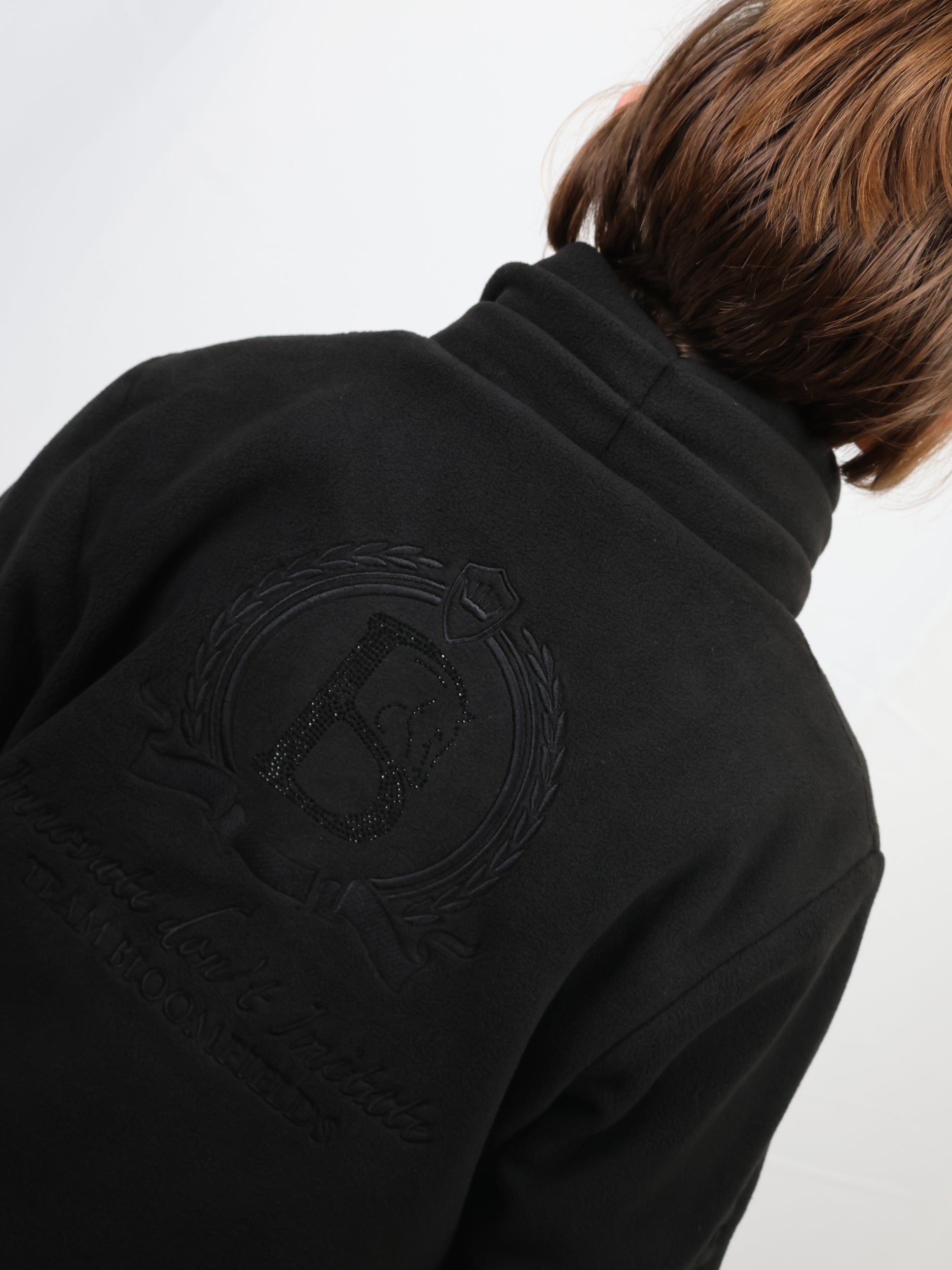 Kids Selena Black Fleece Jacket