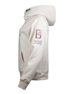 Amelia Winter White & Rhinestones Cross Necked  Hoodie