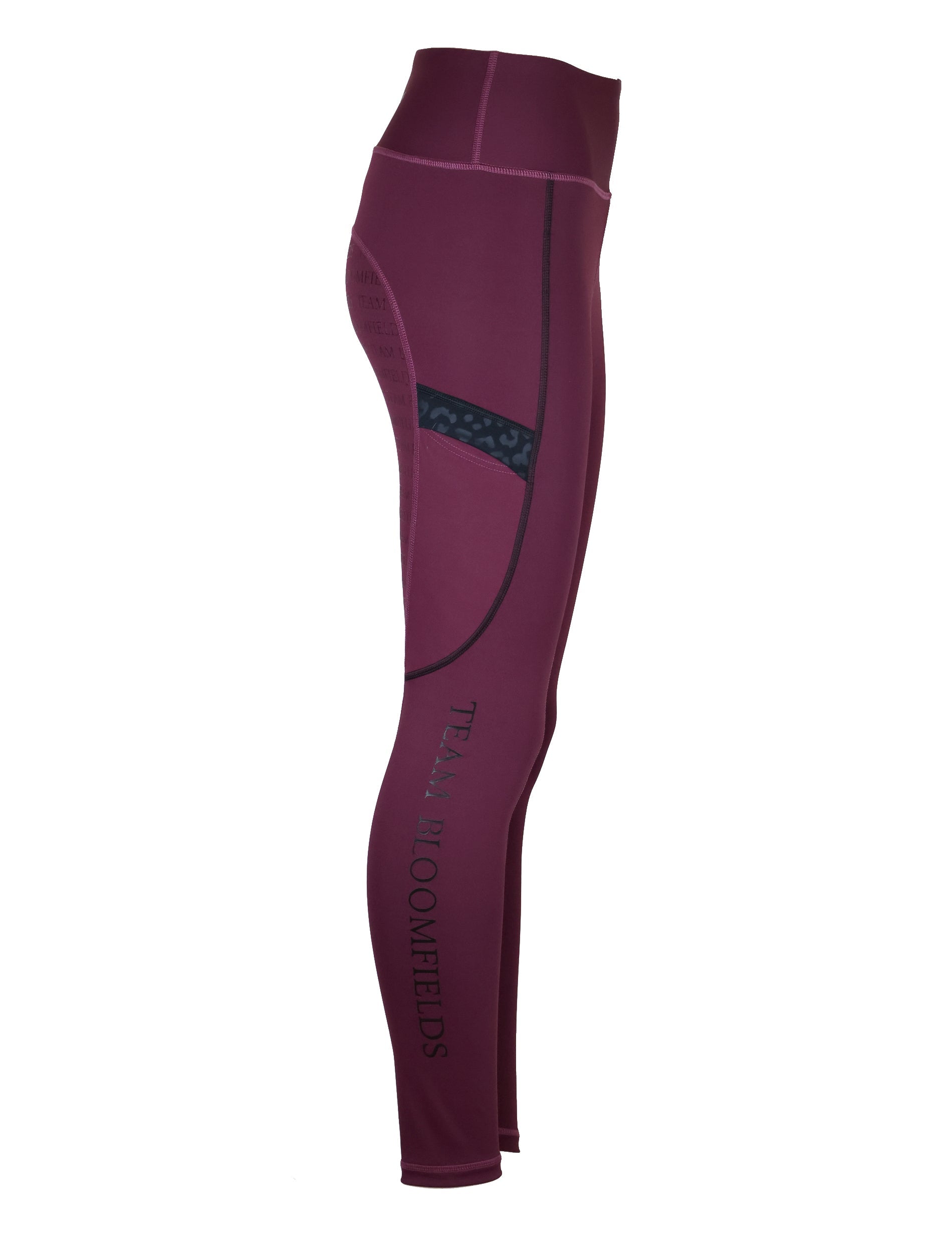 Kids Leonora Plum & Black Leggings