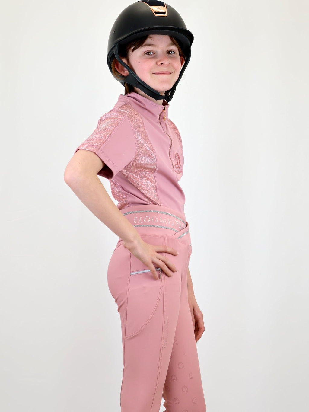 Kids Celeste Pink Crystal leggings
