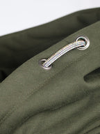Amelia Olive & Gold Cross Necked Hoodie