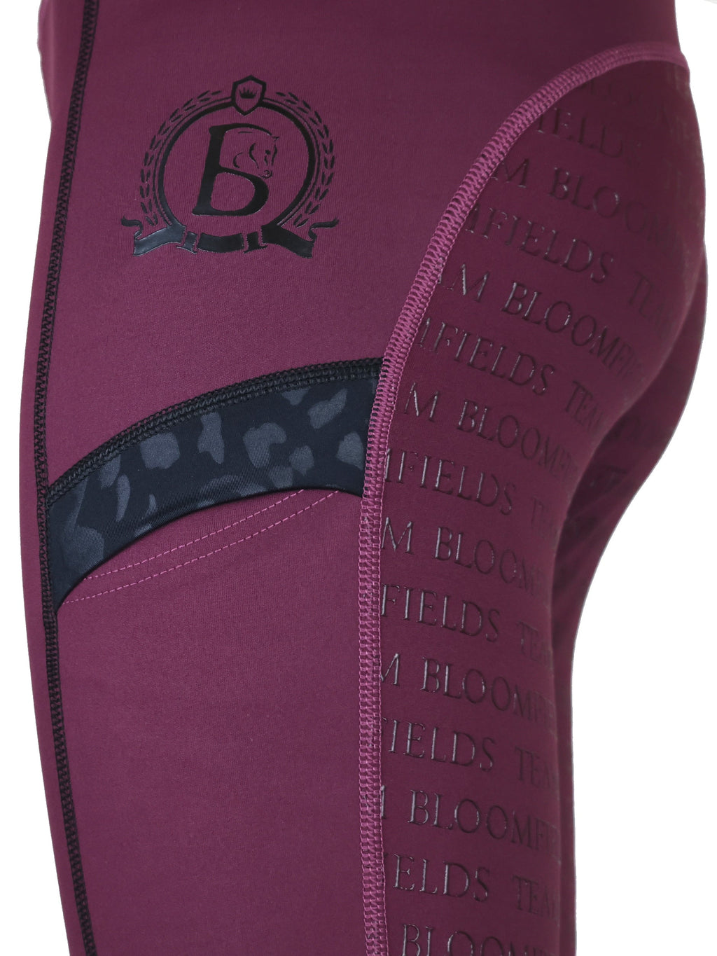 Kids Leonora Plum & Black Leggings