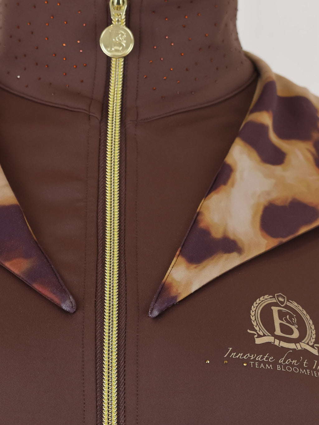 Kids Brown Jacket & Leopard Detail