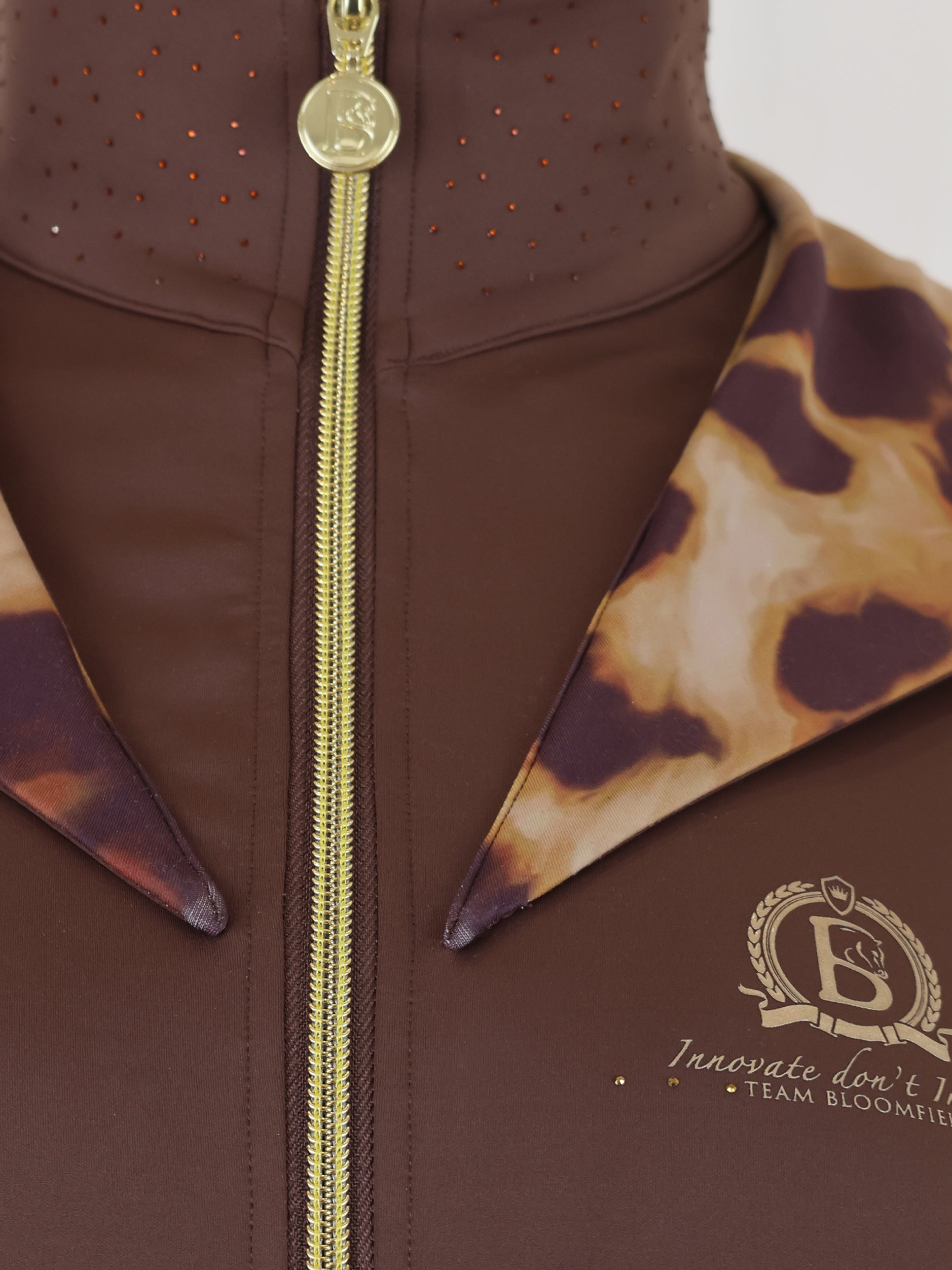 Kids Brown Jacket & Leopard Detail