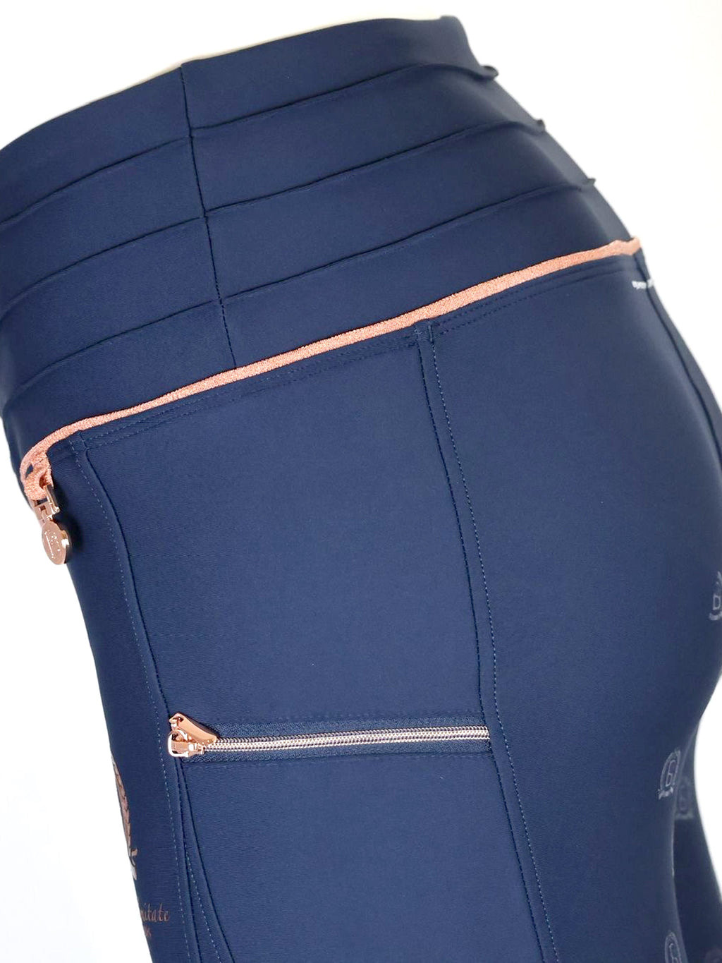 Kids Maya Navy Pleated leggings