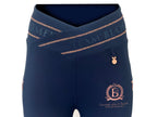 Kids Celeste Navy Crystal leggings