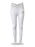 Kids Celeste White Crystal leggings
