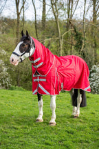 WIDE FIT 0g Detachable Neck Turnout Rug - Red