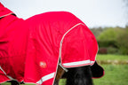 WIDE FIT 0g Detachable Neck Turnout Rug - Red