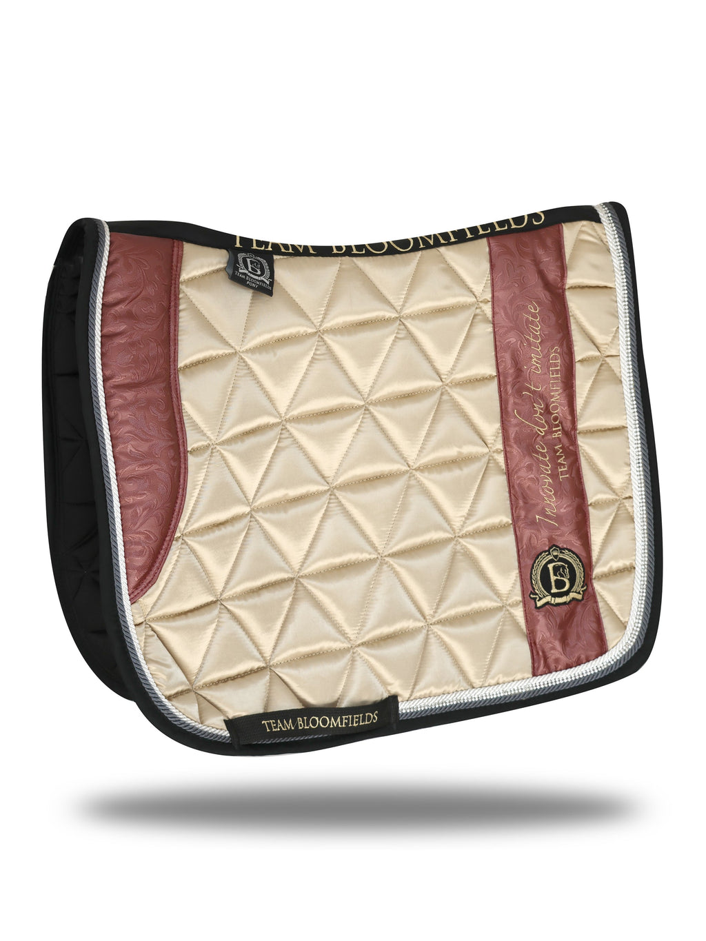 Saddle Pad - Cream With Winter Berry Paisley Dressage