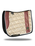 Saddle Pad - Cream With Winter Berry Paisley Dressage