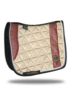 Saddle Pad - Cream With Winter Berry Paisley Dressage