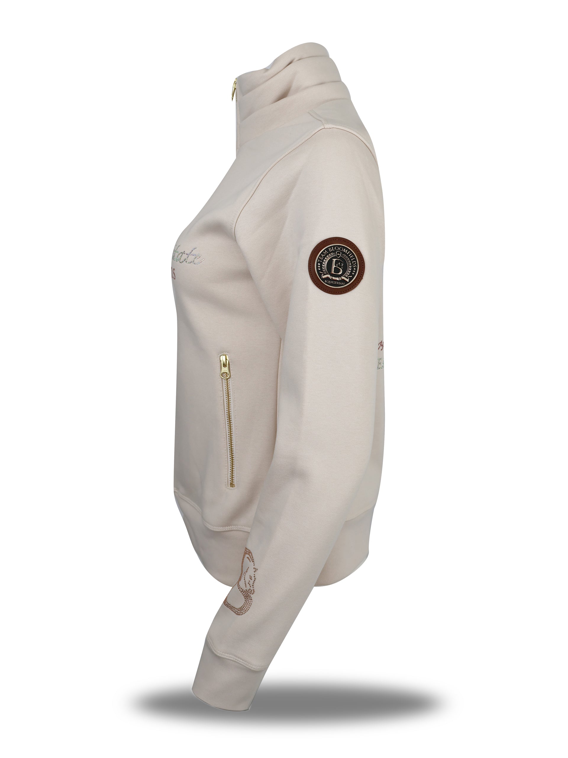 Kids Sade in Winter White with Quarter Zip Top