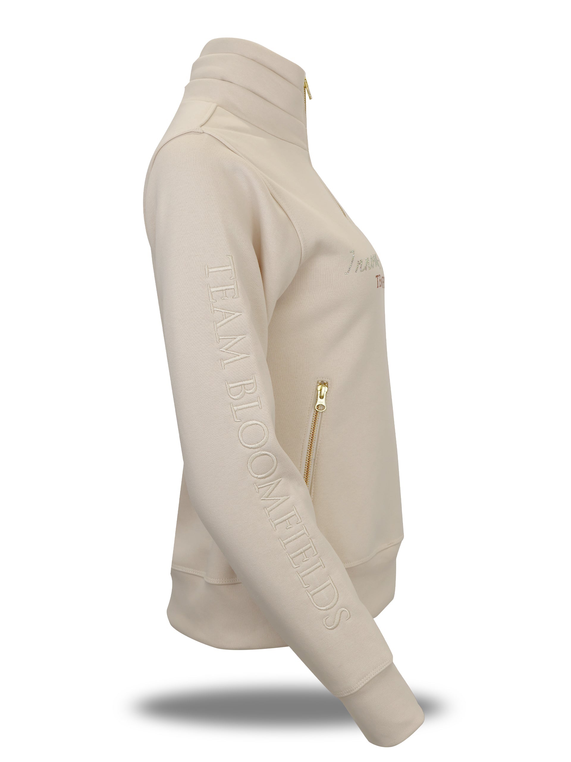 Kids Sade in Winter White with Quarter Zip Top